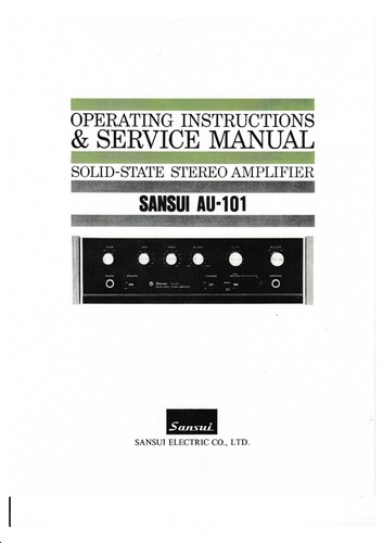 Service manual operating - service, manual-operating