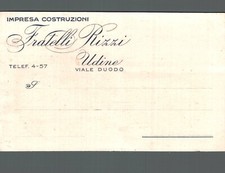 Udine Impresa Costruzioni Fratelli Rizzi F. piccolo non spedita