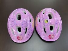 COPPIA CASCHI BICI SKATEBOARD PATTINI BAMBINA DECATHLON ROSA MIS.52-56 cm