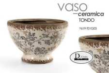 Vaso ceramica tondo casa - ceramica,