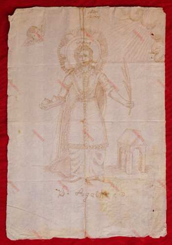 Disegno carta sant - su, di