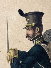 MILITARI ESERCITO BORBONICO 3 STAMPE 1830-1832 REGNO DELLE DUE SICILIE