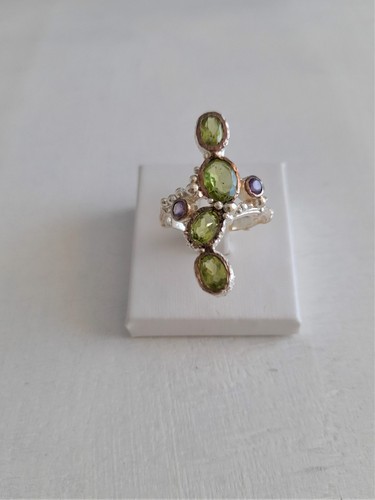 Anello artigianale con - artigianale,