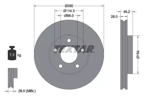 Set freni disco textar - freni,