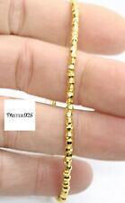 Bracciale laminato oro giallo uomo donna palline 3 mm