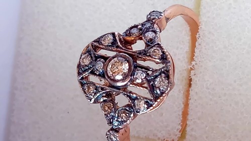 Anello antico oro - kt, e