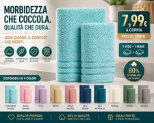 Set 2 Asciugamani Bagno 80%