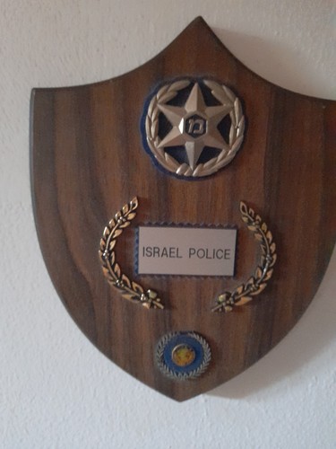 Crest polizia israele legno - polizia,