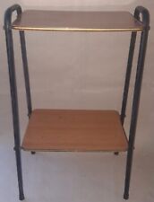 Tavolino mobiletto Portariviste Vintage in metallo e ferro L39xh65xp25 anni 70