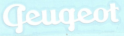 Peugeot sticker vinyle blanc - vinyle,