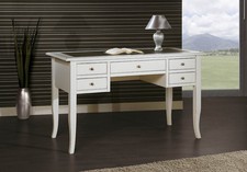 SCRITTOIO 5 CASSETTI PIANO PELLE