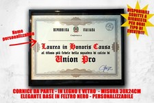 Laurea quadro tifoso calcio squadra ultras Union Pro mogliano preganziol