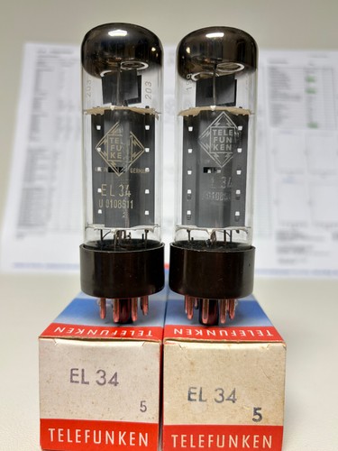 Telefunken el34 - x, (6ca7)