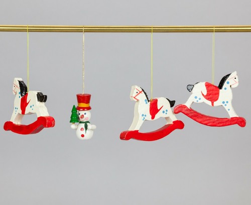 Natale addobbi vintage legno