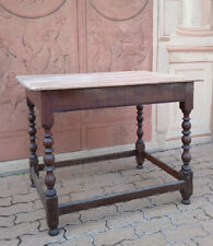 Tavolo, tavolino da appoggio, gambe tornite cm 96 x 70