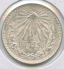 1945 Messico 1 Un Peso Moneta