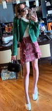 Zara Lawn Green Tweed Jacket