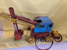 Giocattolo In Latta/Metallo Gru Anni 50/60 Filoguidata 