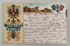 cartolina reggimentali carabinieri reali legione bari viaggiata 1923 formato pic