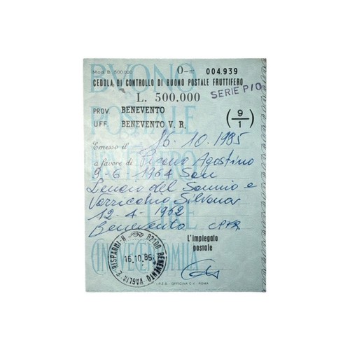 Buono postale fruttifero - buono,
