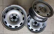 CERCHI IN ACCIAIO RAGGIO 15 PER AUTO VOLKSWAGEN SKODA SEAT (4 PEZZI)