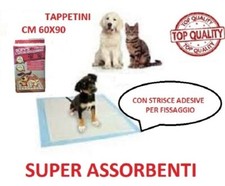 100 TRAVERSE ASSORBENTI PER CANE 60x90 CM LETTIERA TAPPETINI IGIENICI 