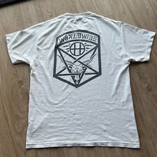HUF Worldwide x Thrasher Magazine “666” Tee RARE Pentagram T-Shirt Withe Sz L