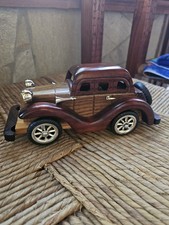 Modellino Macchinina Macchina Auto D'Epoca Vintage in Legno Modellismo