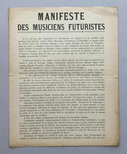 Manifeste des musiciens - manifeste,