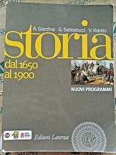 STORIA VOL. 2 DAL 1650 AL 1900 NUOVI PROGRAMMI - A. GIARDINA - LATERZA