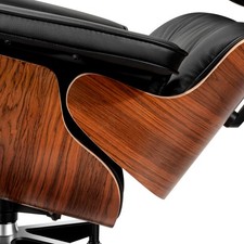 GRANDE poltrona classica lounge chair e pouf vera pelle poltrona girevole