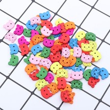  100pcs bottoni in legno fai