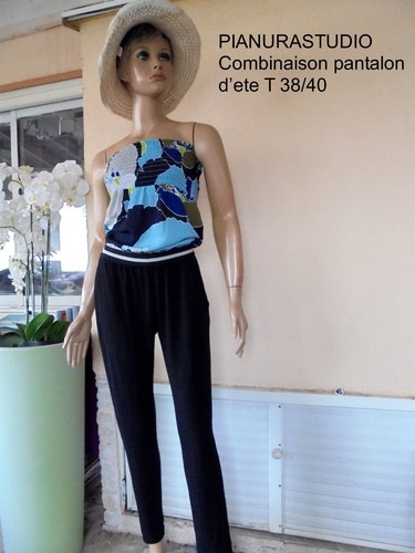 Combinaison pantalon bustier - combinaison,