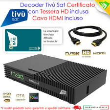 Decoder satellitare certificato tivusat FULL HD 1080p EPG DVB-S2