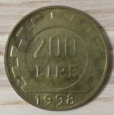 MONETA REPUBBLICA ITALIANA 200
