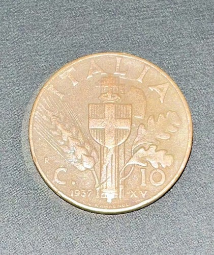 Moneta regno italia - moneta, 1937