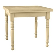 TAVOLO IN LEGNO ALLUNGABILE A LIBRO GAMBE TORNITE SHABBY CHIC AVORIO ANTICATO
