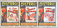 3 ALBI MISTERO L'UOMO MASCHERATO NERBINI 1970 RISTAMPA ANASTATICA PERFETTI BIS
