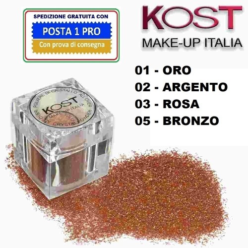 Cristallo glitter kost oro - cristallo,