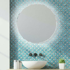 Specchio bagno tondo retro