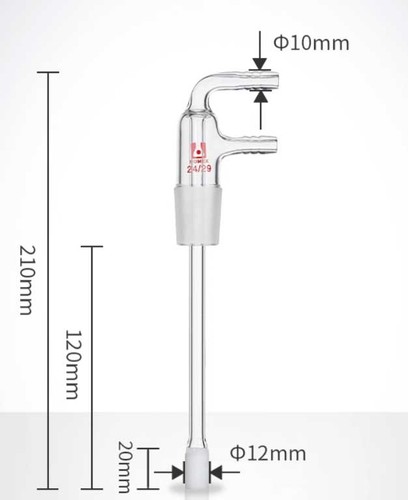 Tubo erogazione gas vetro alto
