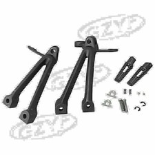 Set staffe poggiapiedi posteriori per Suzuki GSXR 600 750 08 09 10 nero nuovo
