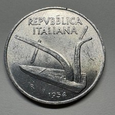 1954 Italy 10 Lire - Coin