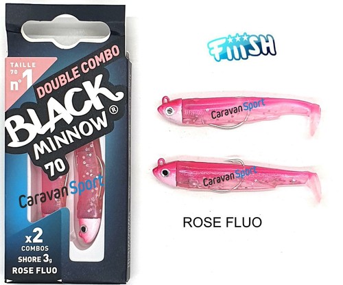Fiiish black minnow - black,