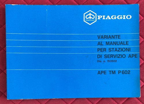 Piaggio ape 602 - ape, p
