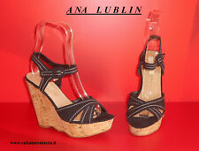 Sandali in Tessuto con zeppa "