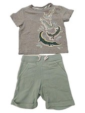 RORIE WHELAN ragazzo twin set maglia pantaloncini coccodrillo taglia 80 casual multicolore