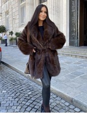 Zara Marrone Pelliccia Finta