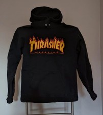 Felpa  Bambino Ragazzo Strasher Magasine hoodie tg s 10/12 Anni Nera Come Nuova