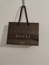 Busta Piccola Gucci  Marrone Logo Oro